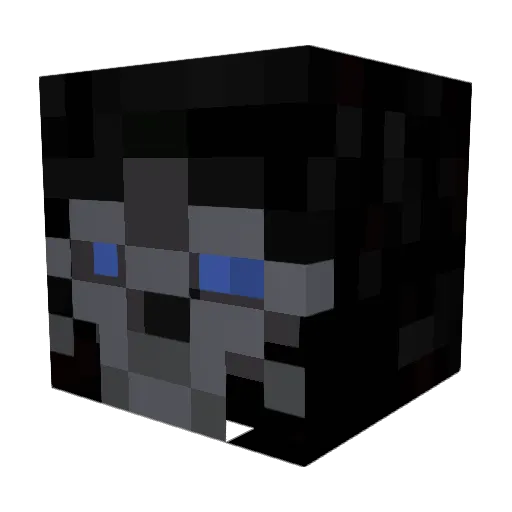 overshot7 Minecraft avatar head, 3D render