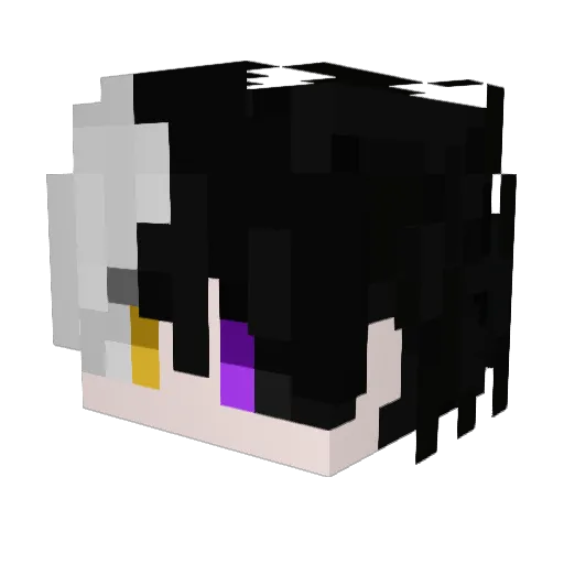overtechh Minecraft avatar head, 3D render