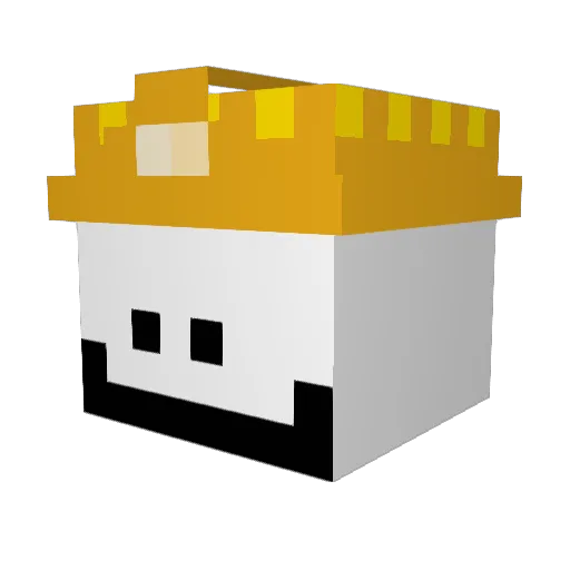 overz47 Minecraft avatar head, 3D render