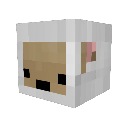 oves Minecraft avatar head, 3D render