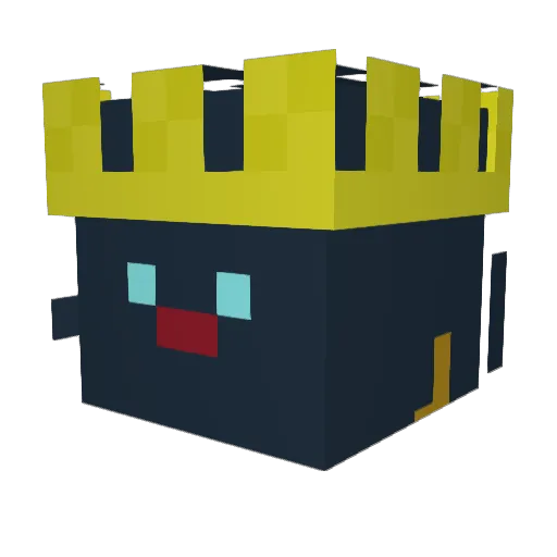 oveyIK Minecraft avatar head, 3D render
