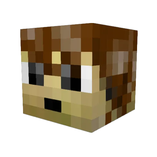 ovi9r Minecraft avatar head, 3D render