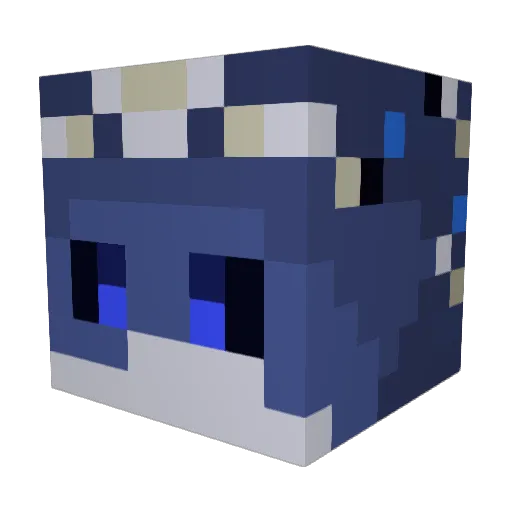 ovikovik Minecraft avatar head, 3D render