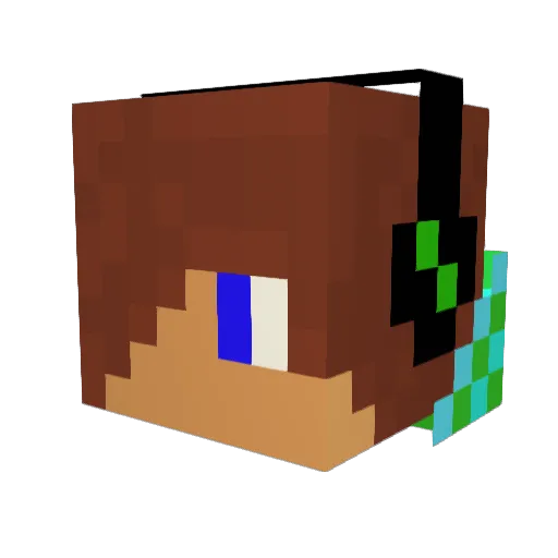 ovion Minecraft avatar head, 3D render