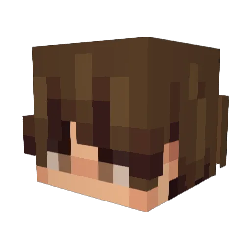ovj Minecraft avatar head, 3D render