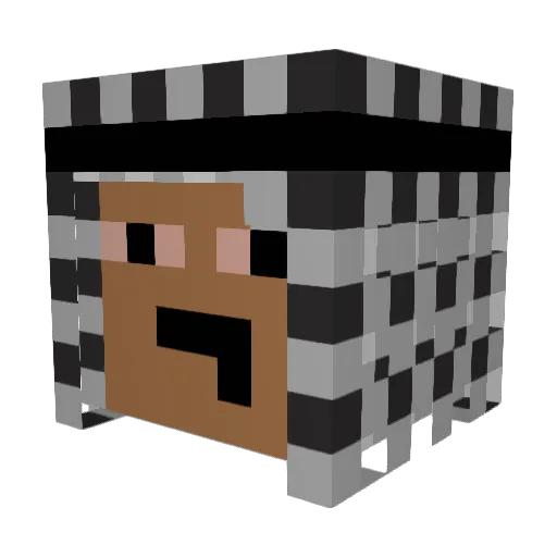 ovmvh Minecraft avatar head, 3D render