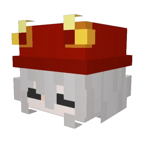 ovolilil Minecraft avatar head, 3D render