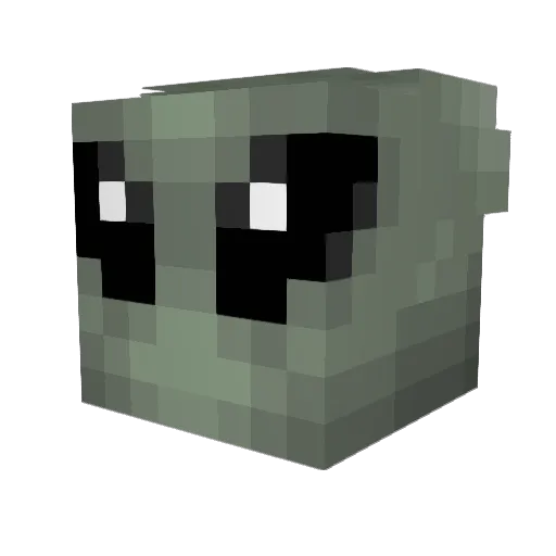 ovpo Minecraft avatar head, 3D render