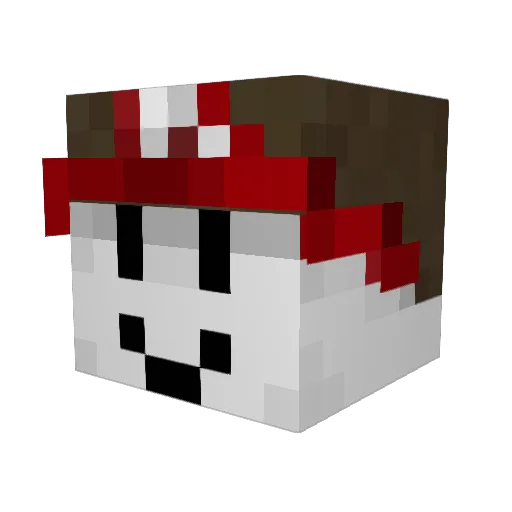 ovr1x Minecraft avatar head, 3D render
