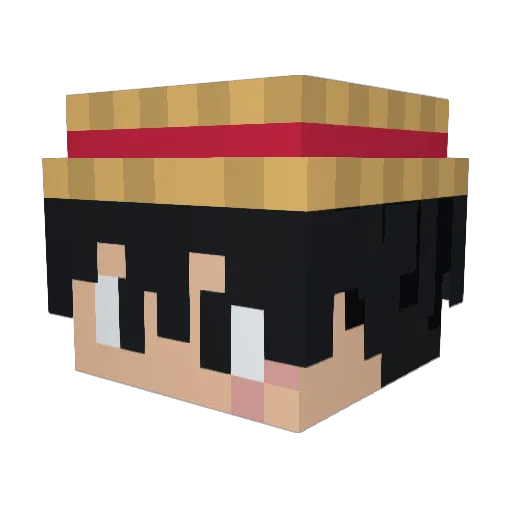 ovrdose28 Minecraft avatar head, 3D render