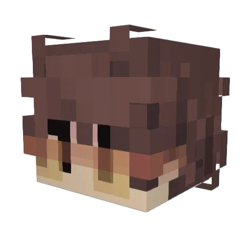 ovtee Minecraft avatar head, 3D render