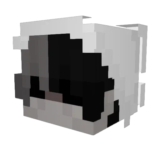 ovu_ Minecraft avatar head, 3D render