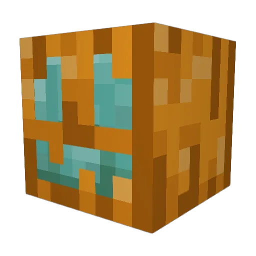 ovulacion Minecraft avatar head, 3D render