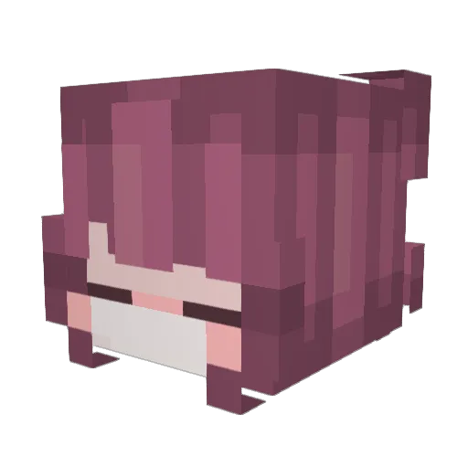 ovxu Minecraft avatar head, 3D render