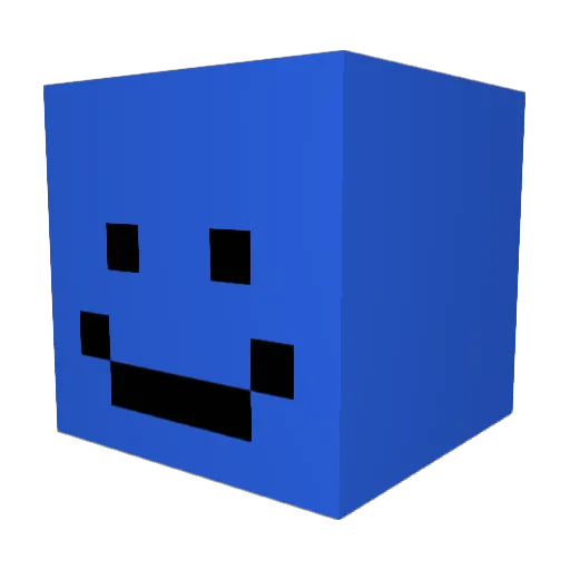 ow123 Minecraft avatar head, 3D render