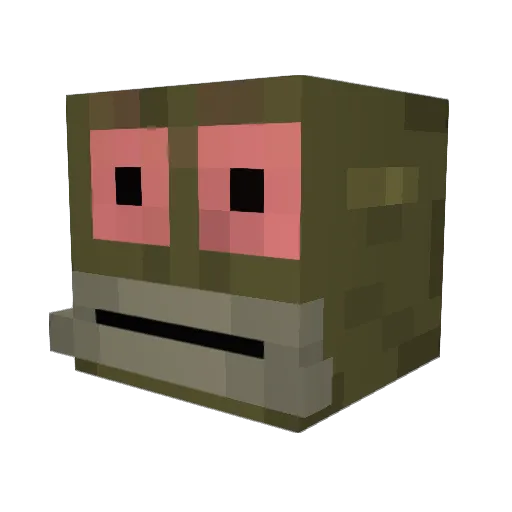 owau Minecraft avatar head, 3D render