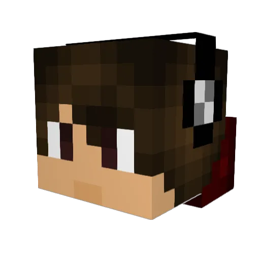 owbz Minecraft avatar head, 3D render