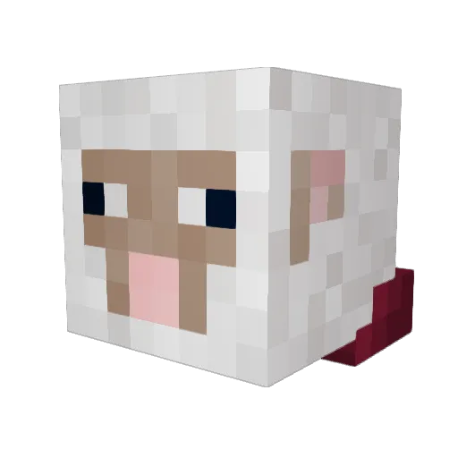 owca111100 Minecraft avatar head, 3D render