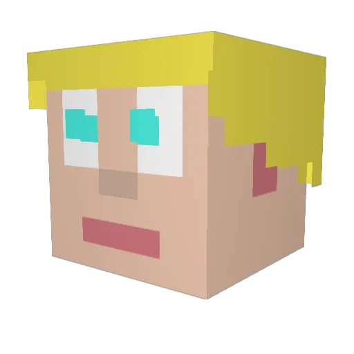 owee28 Minecraft avatar head, 3D render