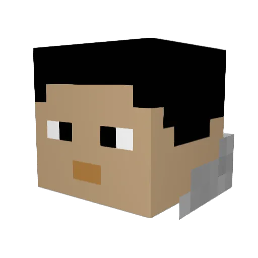 owenMASSIVE Minecraft avatar head, 3D render