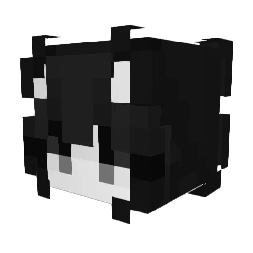 owfur Minecraft avatar head, 3D render