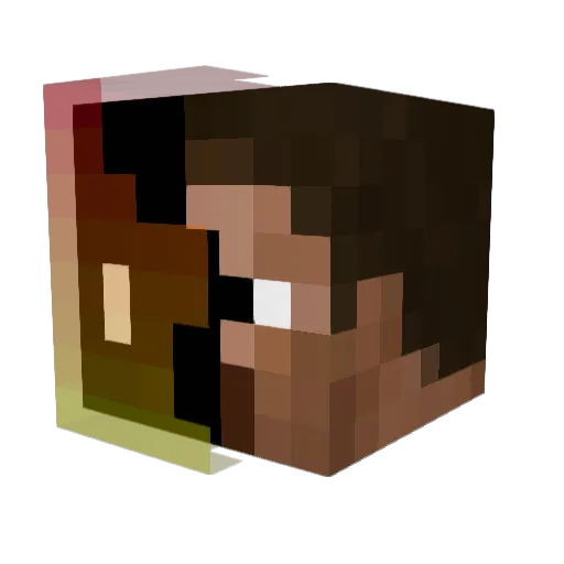 owite_12 Minecraft avatar head, 3D render