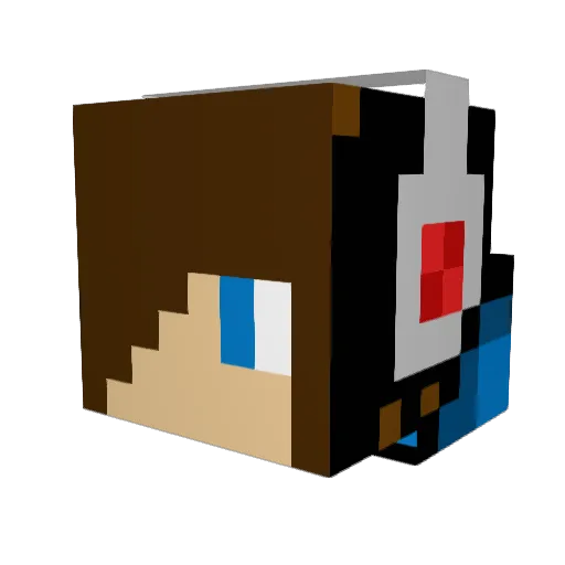 owlguy1 Minecraft avatar head, 3D render