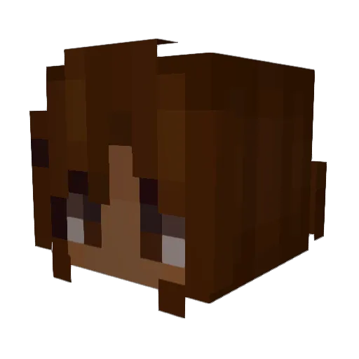 owlintial Minecraft avatar head, 3D render