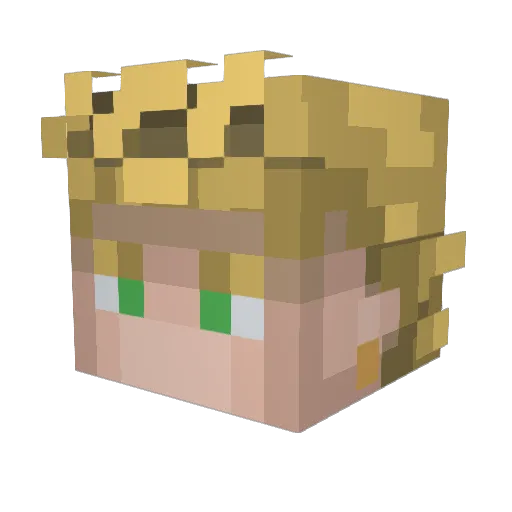 owlparallax Minecraft avatar head, 3D render