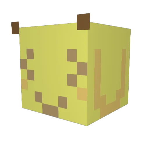 owlpasta Minecraft avatar head, 3D render