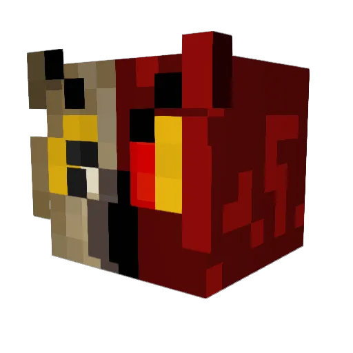 owlzbased Minecraft avatar head, 3D render