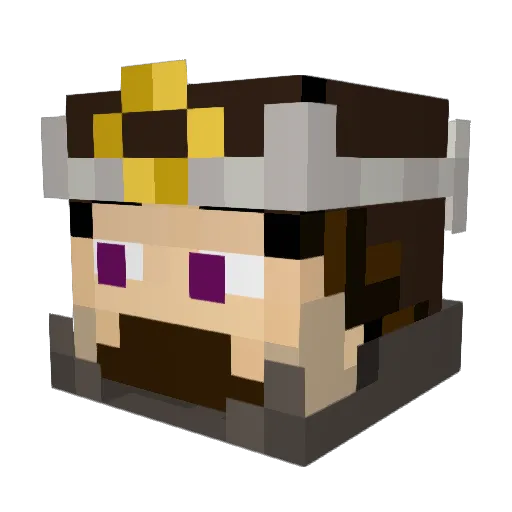 owner1808 Minecraft avatar head, 3D render