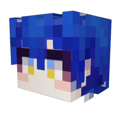 ownte123 Minecraft avatar head, 3D render
