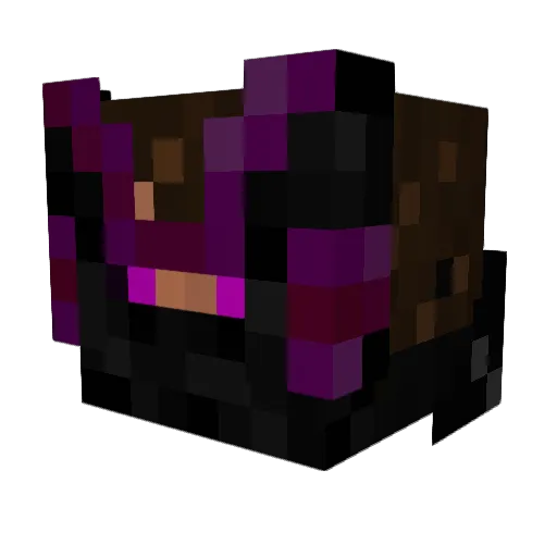 ownvire Minecraft avatar head, 3D render