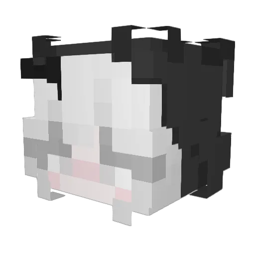 owoEve Minecraft avatar head, 3D render