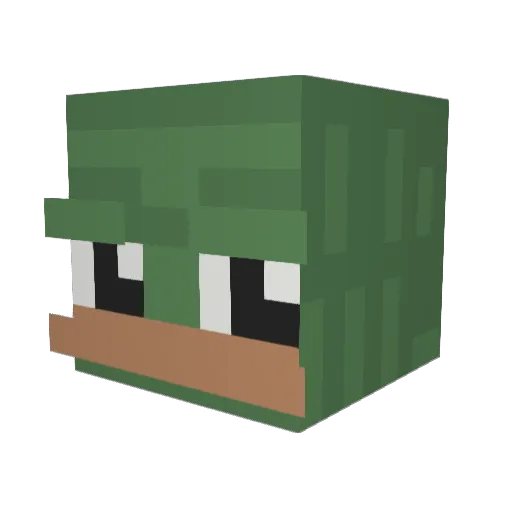 owoisme Minecraft avatar head, 3D render