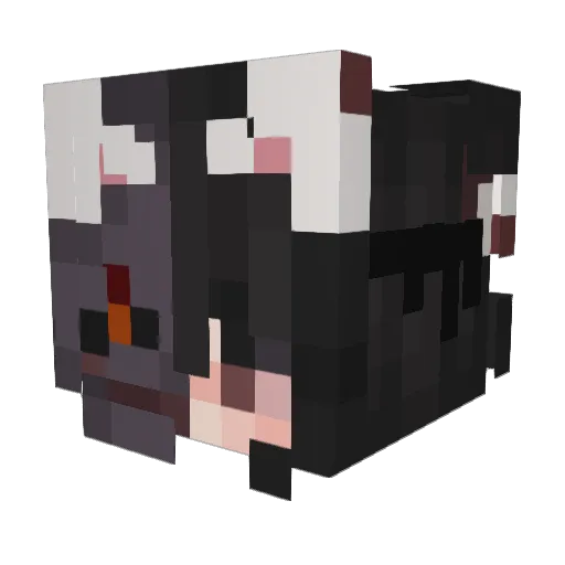 owoitsnagini Minecraft avatar head, 3D render