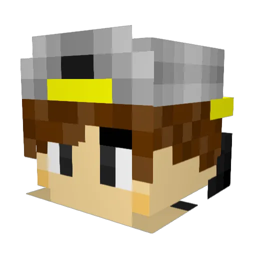 owoki Minecraft avatar head, 3D render