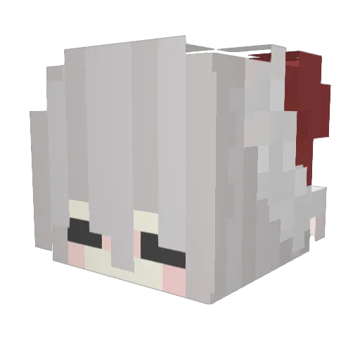 owosnowo Minecraft avatar head, 3D render