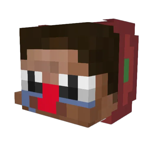 owosteve Minecraft avatar head, 3D render