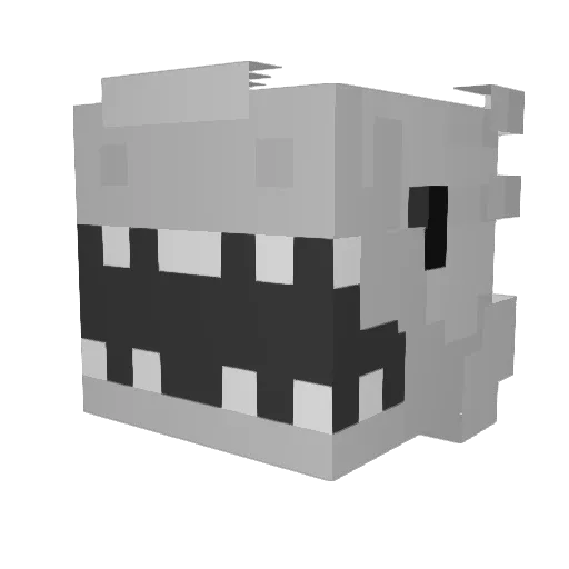 owsg Minecraft avatar head, 3D render