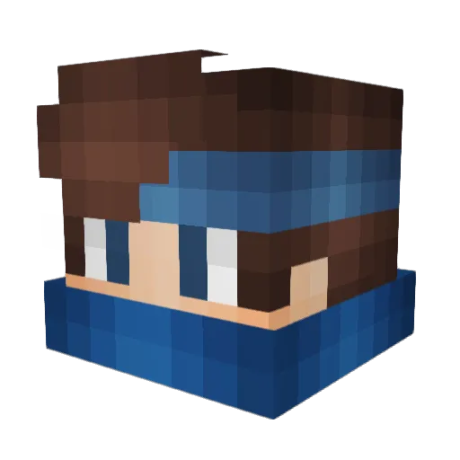 owtcl Minecraft avatar head, 3D render