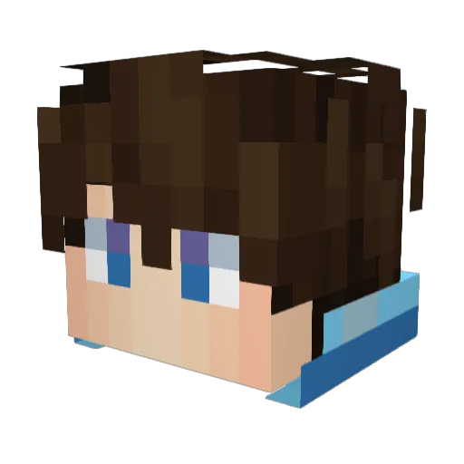 owumb Minecraft avatar head, 3D render