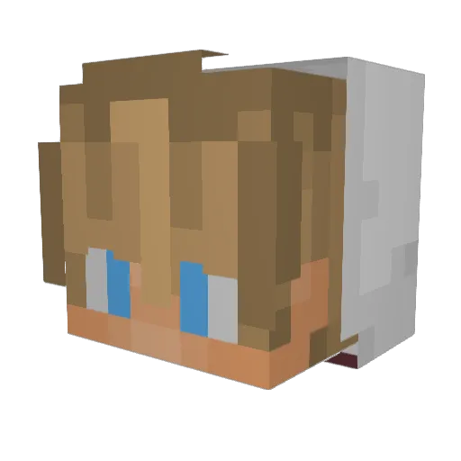 owxndog Minecraft avatar head, 3D render
