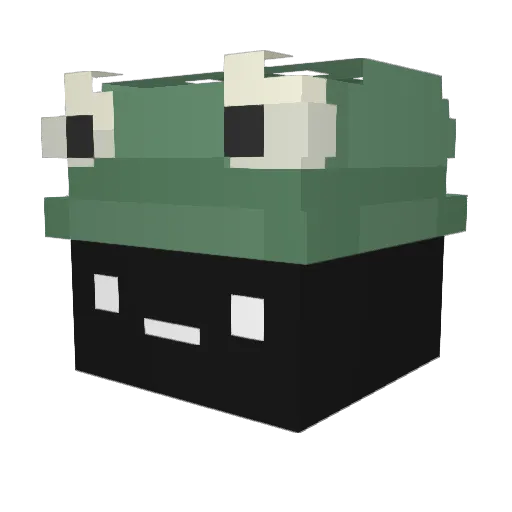 ox0 Minecraft avatar head, 3D render