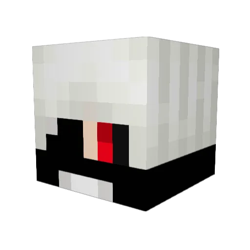 oxXkiritoXxo Minecraft avatar head, 3D render