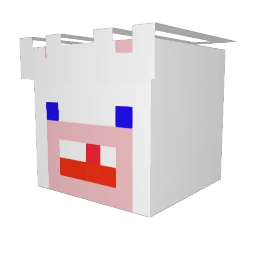 oxadise Minecraft avatar head, 3D render