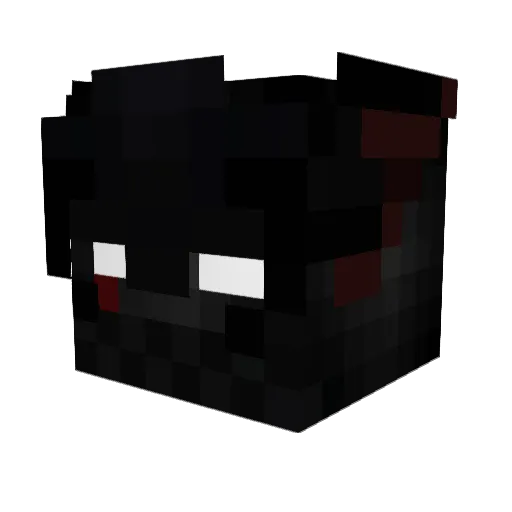 oxate Minecraft avatar head, 3D render