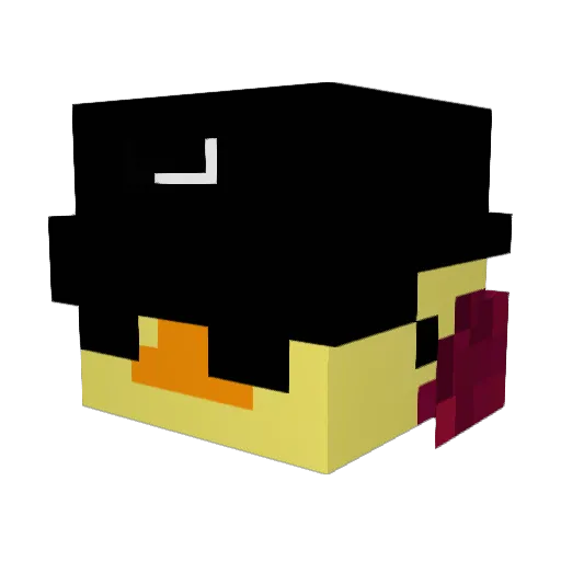 oxggxy Minecraft avatar head, 3D render