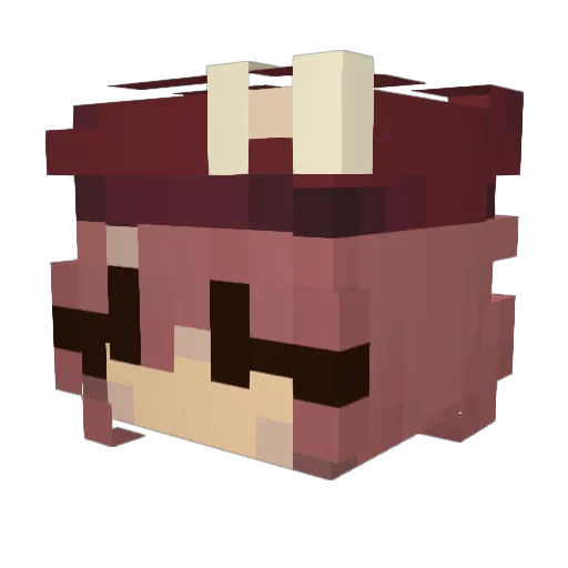 oxiKodine Minecraft avatar head, 3D render